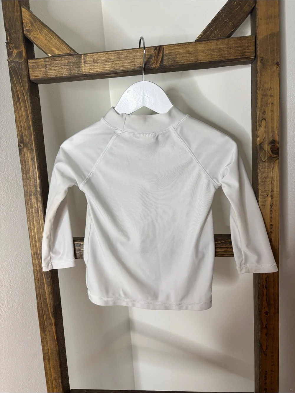 Flap Happy White Long Sleeve Kids Swim Rashguard Size 24M